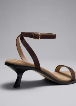 Best & Other Stories Kitten Heel Leather Sandals