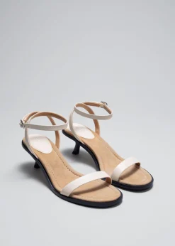 Best & Other Stories Kitten Heel Leather Sandals
