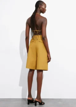 Best Sale & Other Stories Knee-Length Shorts Yellow