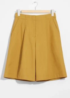Best Sale & Other Stories Knee-Length Shorts Yellow
