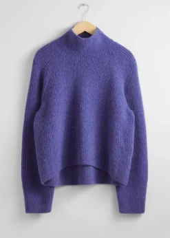 Shop & Other Stories Knitted Mock Neck Sweater