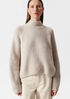 Shop & Other Stories Knitted Mock Neck Sweater