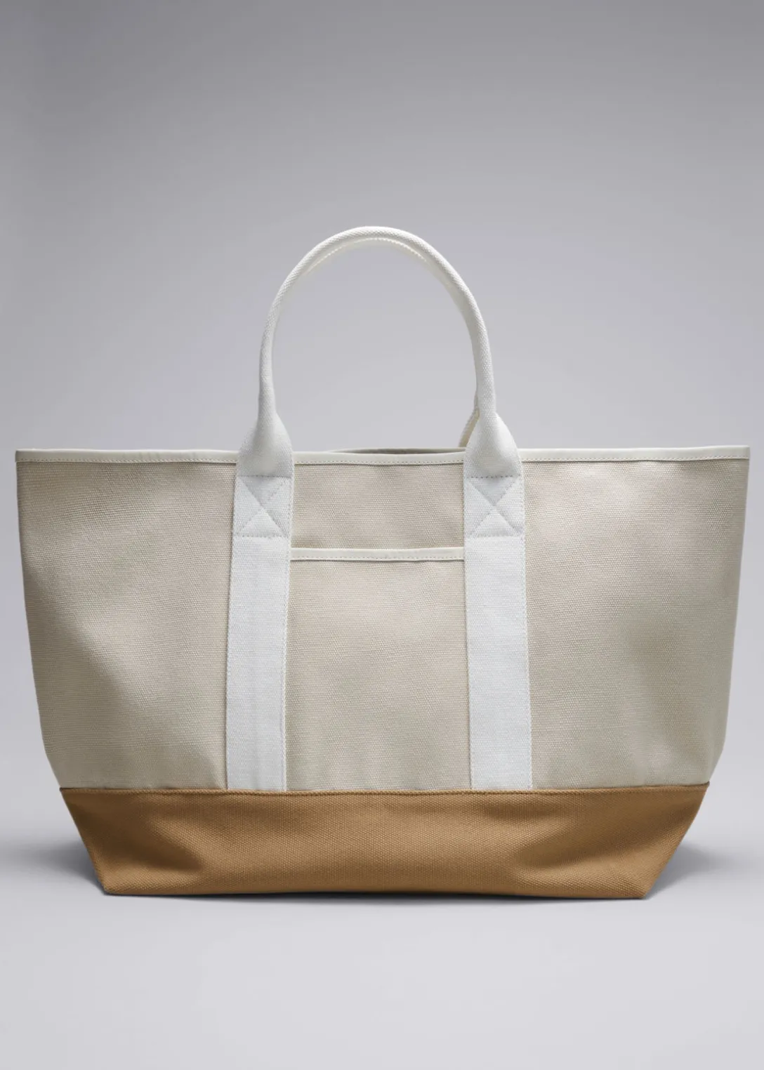 Flash Sale & Other Stories Large Canvas Tote Beige