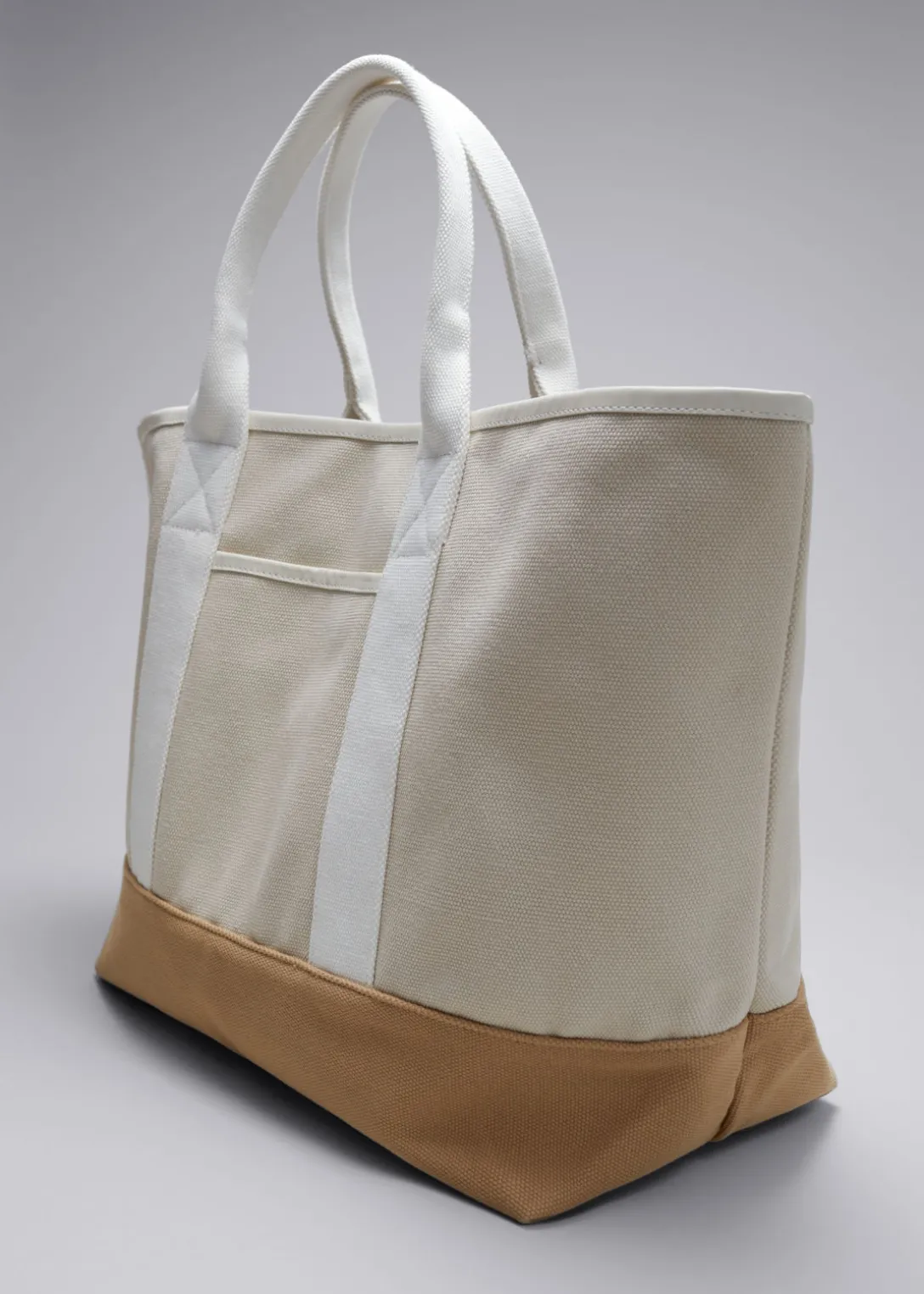 Flash Sale & Other Stories Large Canvas Tote Beige