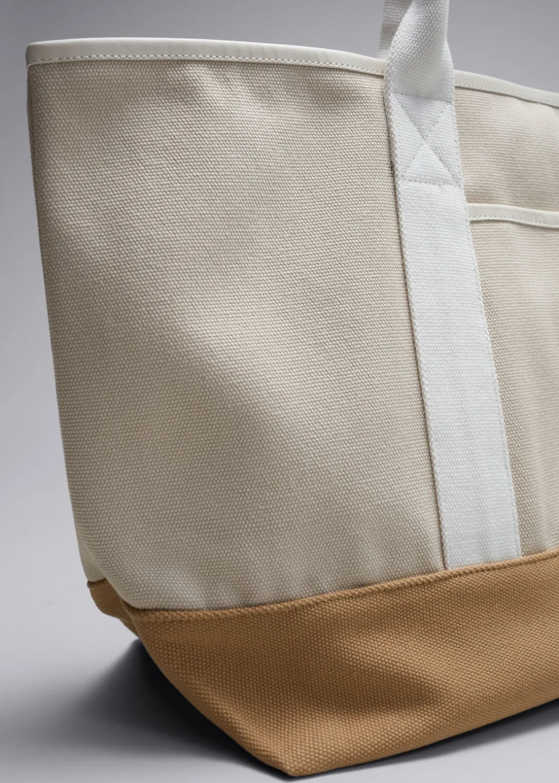 Flash Sale & Other Stories Large Canvas Tote Beige