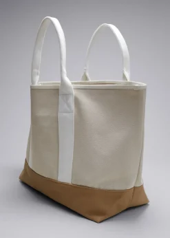 Flash Sale & Other Stories Large Canvas Tote Beige