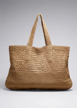 Shop & Other Stories Large Crochet- Tote Straw