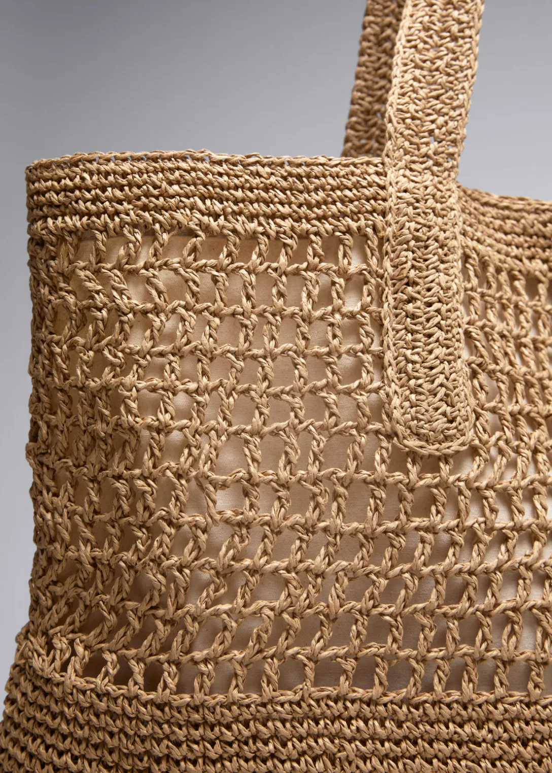 Shop & Other Stories Large Crochet- Tote Straw