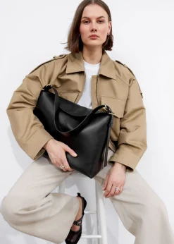 Outlet & Other Stories Large Leather Shoulder Bag