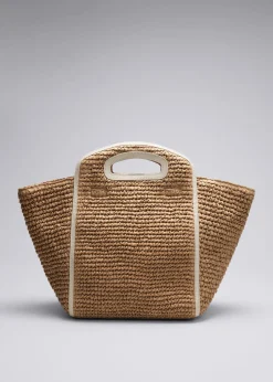 Best & Other Stories Large Straw Tote Beige