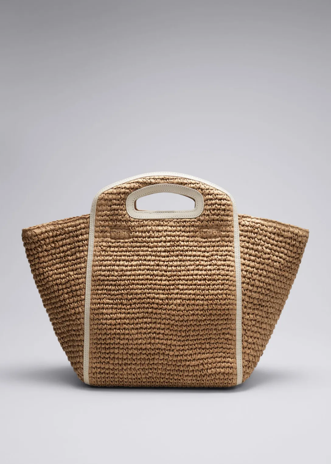 Best & Other Stories Large Straw Tote Beige