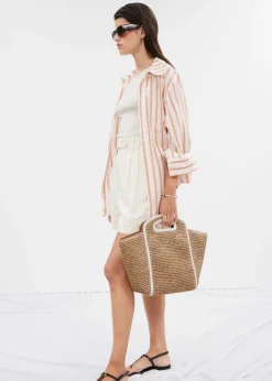 Best & Other Stories Large Straw Tote Beige