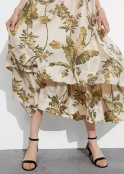 Shop & Other Stories Layered Strappy Midi Dress Floral Print