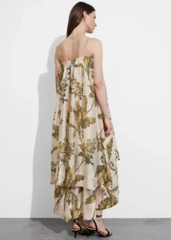 Shop & Other Stories Layered Strappy Midi Dress Floral Print