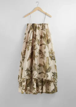 Shop & Other Stories Layered Strappy Midi Dress Floral Print