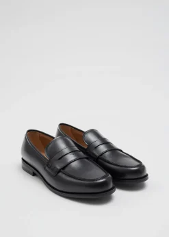 Store & Other Stories Leather Penny Loafers Black