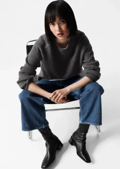 Outlet & Other Stories Leather Sock Boots