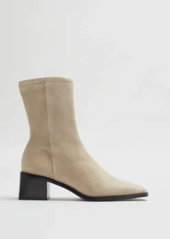 Outlet & Other Stories Leather Sock Boots