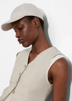 Cheap & Other Stories Linen Baseball Cap Wheat