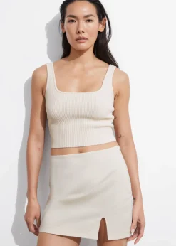 Best Sale & Other Stories Low-Waist Mini Skirt White