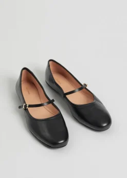 Clearance & Other Stories Mary Jane Leather Ballerina Flats