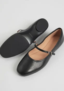 Clearance & Other Stories Mary Jane Leather Ballerina Flats