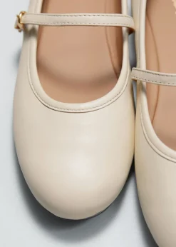Clearance & Other Stories Mary Jane Leather Ballerina Flats