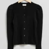 Online & Other Stories Merino Puff Sleeve Cardigan