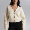 Hot & Other Stories Metal Button Knit Cardigan