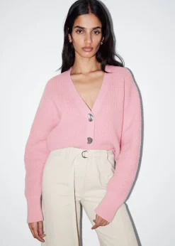 Hot & Other Stories Metal Button Knit Cardigan