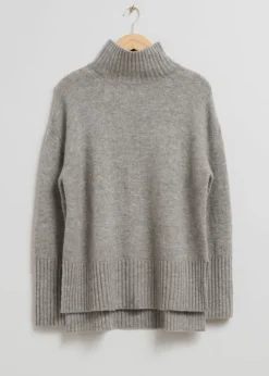 Store & Other Stories Mock Neck Knit Sweater