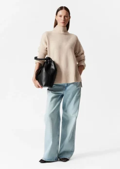 Store & Other Stories Mock Neck Knit Sweater