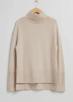 Store & Other Stories Mock Neck Knit Sweater