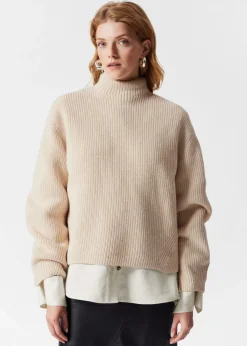 Online & Other Stories Mock Neck Merino Sweater