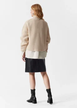 Online & Other Stories Mock Neck Merino Sweater