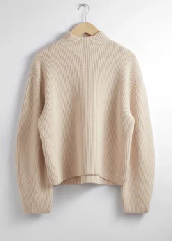 Online & Other Stories Mock Neck Merino Sweater