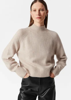 Best & Other Stories Mock Neck Wool Sweater