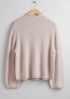 Fashion & Other Stories Mock-Neck Knit Sweater