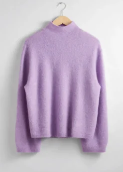 Fashion & Other Stories Mock-Neck Knit Sweater