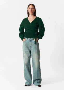 Store & Other Stories Mohair-Blend Knitted Wrap Cardigan
