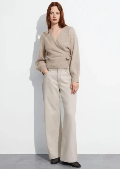 Store & Other Stories Mohair-Blend Knitted Wrap Cardigan