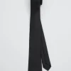 Discount & Other Stories Mulberry Blend Silk Tie Black