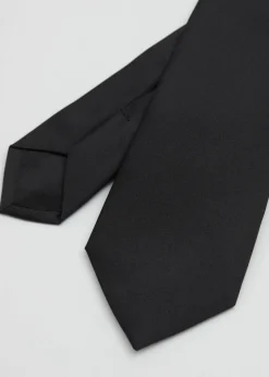 Discount & Other Stories Mulberry Blend Silk Tie Black