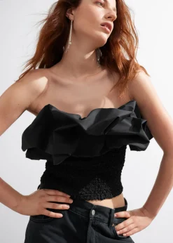Hot & Other Stories Off-Shoulder Bubble Top