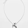 Discount & Other Stories Organic-Shaped Necklace Silver