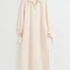 Flash Sale & Other Stories Oversized Airy Shirt Dress Ivory