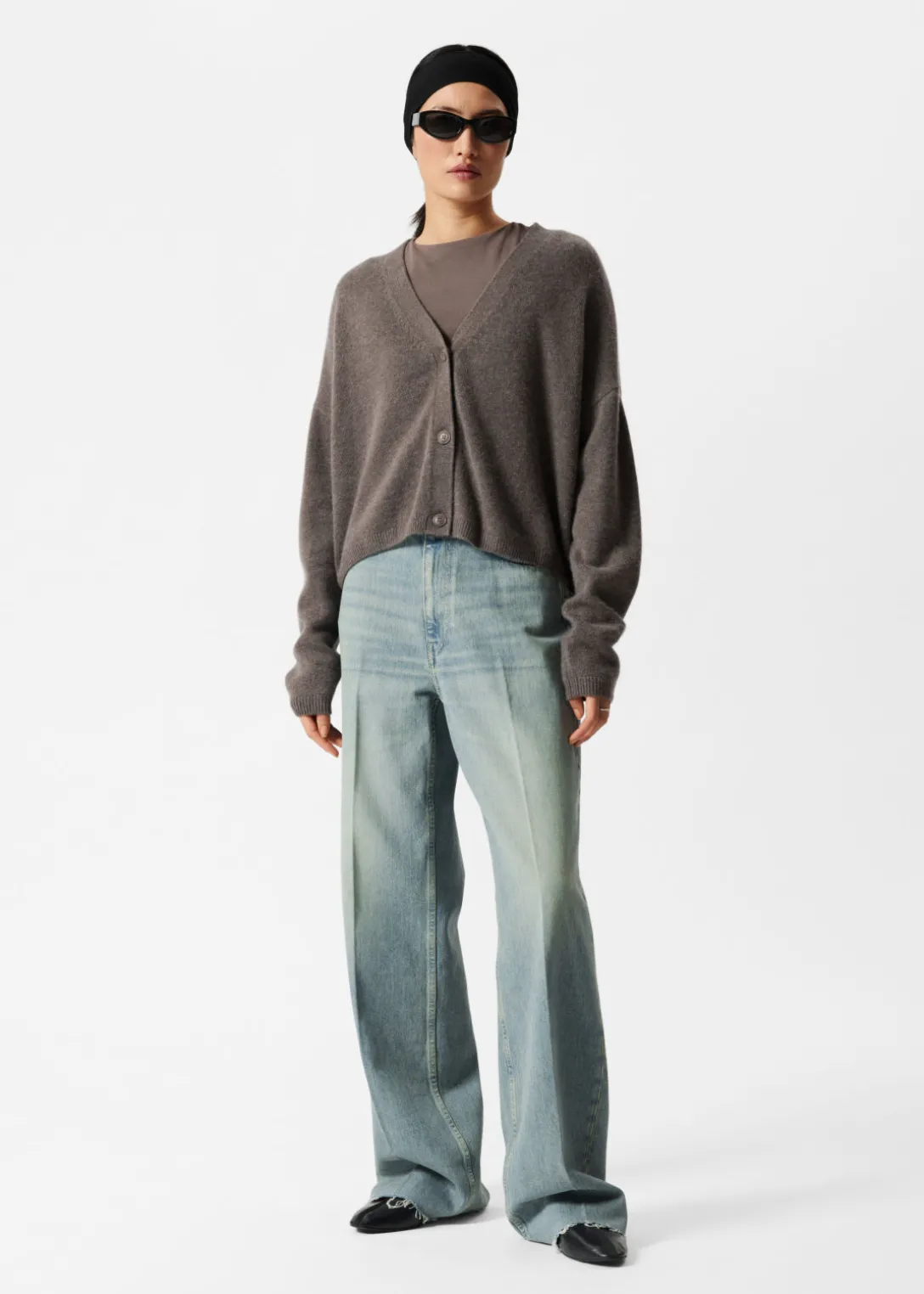 Sale & Other Stories Oversized Cashmere Cardigan