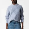 Outlet & Other Stories Oversized Knit Sweater Light Blue