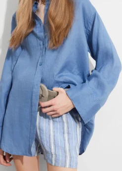 Best Sale & Other Stories Oversized Linen Shirt Blue