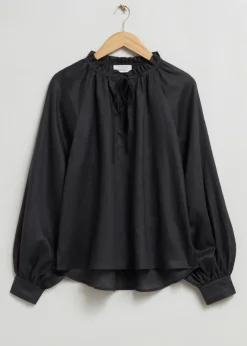 Best & Other Stories Oversized Voluminous Sleeve Blouse